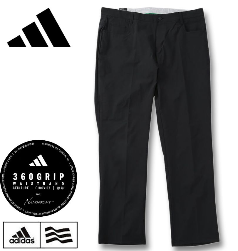 �礭�������� adidas golf ���ǥ���������� TWIST WEAVE 360 GRIP 5�ݥ��å� �ѥ�� �֥�å� 104cm 108cm ����̵��