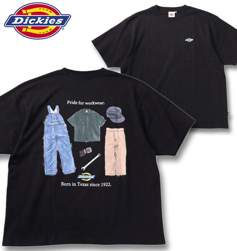 �礭�������� DICKIES �ϥ�ɥɥ������� Ⱦµ T����� �֥�å� 3L 4L 5L ����̵��