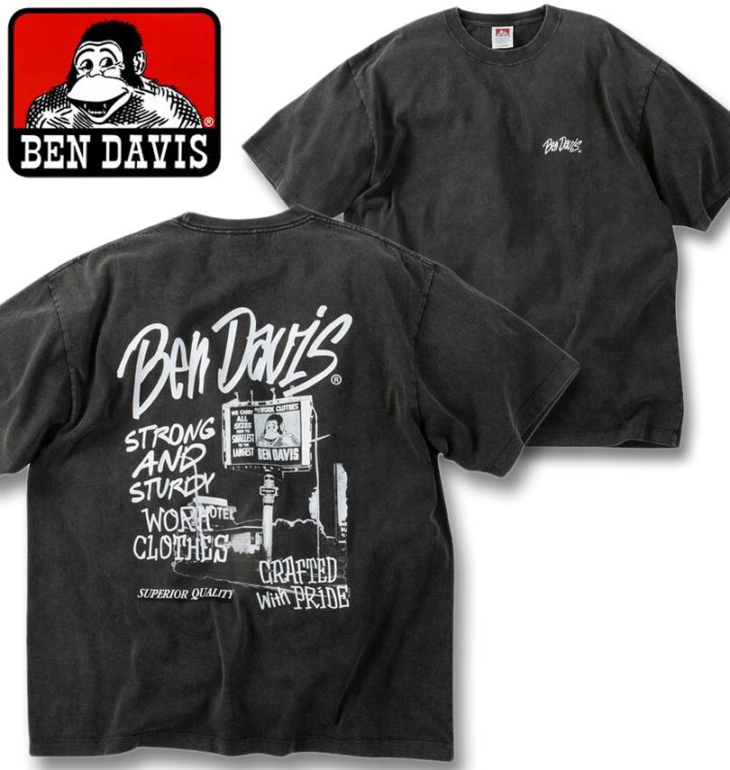 �礭�������� BEN DAVIS �����ɥ����� ������ơ��� Ⱦµ T����� �֥�å� 3L 4L 5L 6L ����̵��