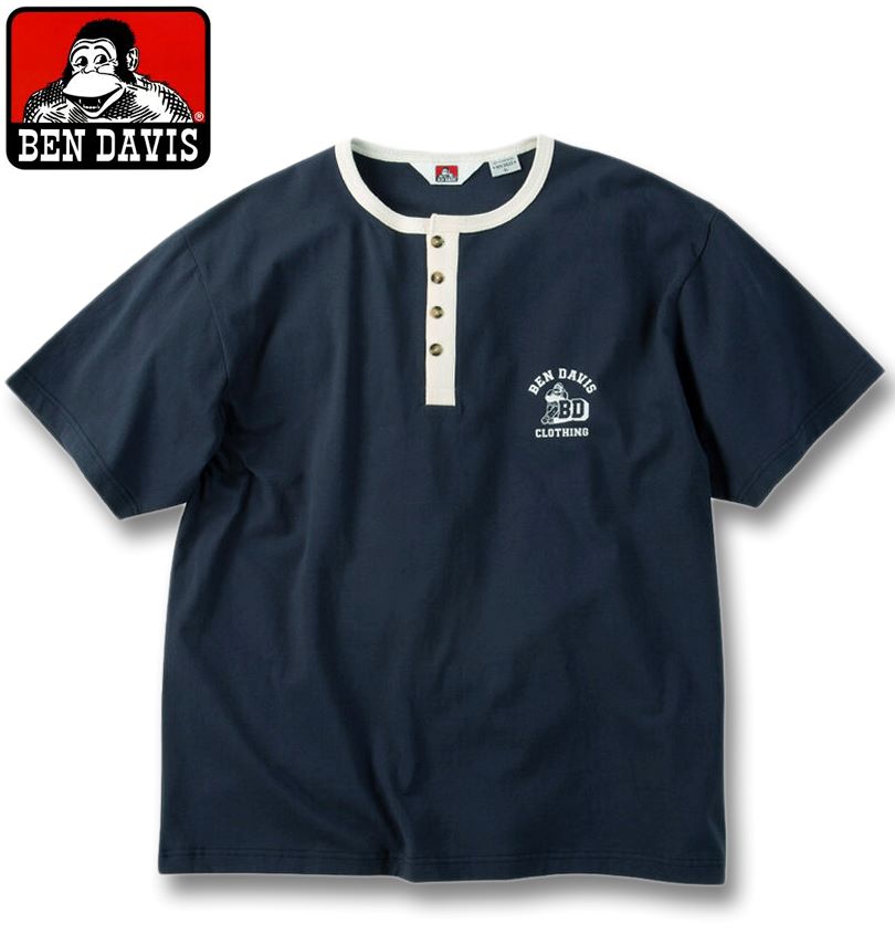 �礭�������� BEN DAVIS ��󥬡� �إ�꡼�ͥå� Ⱦµ T����� �ͥ��ӡ� 3L 4L 5L 6L ����̵��