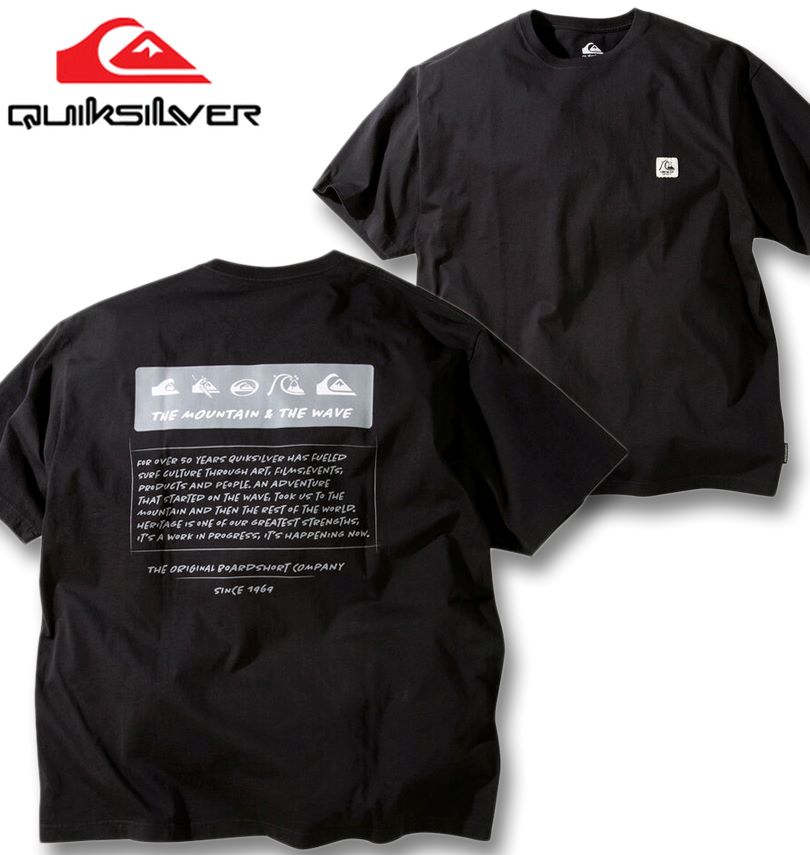 �礭�������� Quiksilver �����å�����С� BW HISTORY FRAME Ⱦµ T����� �֥�å� 3L 4L 5L 6L ����̵��