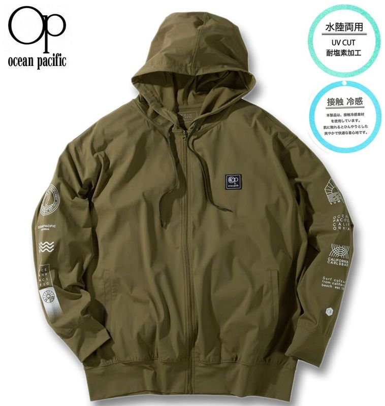 �礭�������� OCEAN PACIFIC �ܿ��䴶 ���ȥ�å� UV Ĺµ �ե른�åץѡ����� ��å��奬���� ������ 3L 4L 5L 6L ����̵��