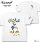�礭�������� FLAGSTAFF��DISNEY DONALD DUCK Ⱦµ T����� �ۥ磻�� 3L 4L 5L 6L ����̵��