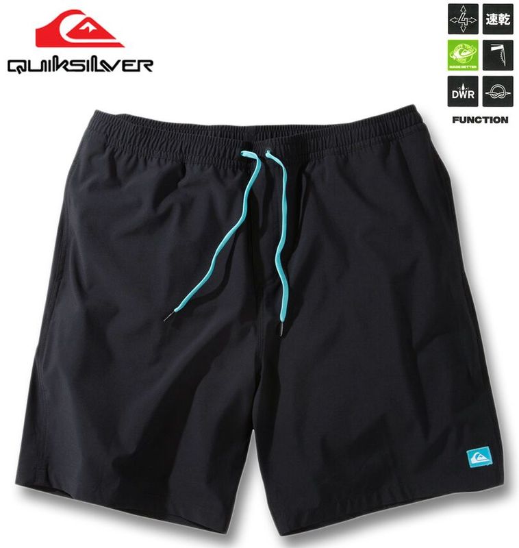 �礭�������� Quiksilver �����å�����С� SOLID VOLLEY 19NB ��Φξ�� ���硼�� �֥�å� 3L 4L 5L 6L ����̵��