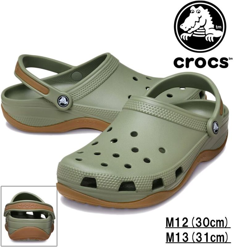 �礭�������� CROCS �����å��� ������� (CLASSIC EVO GUM CLOG) �������ߥ��� M12/30cm M13/31cm ����̵��