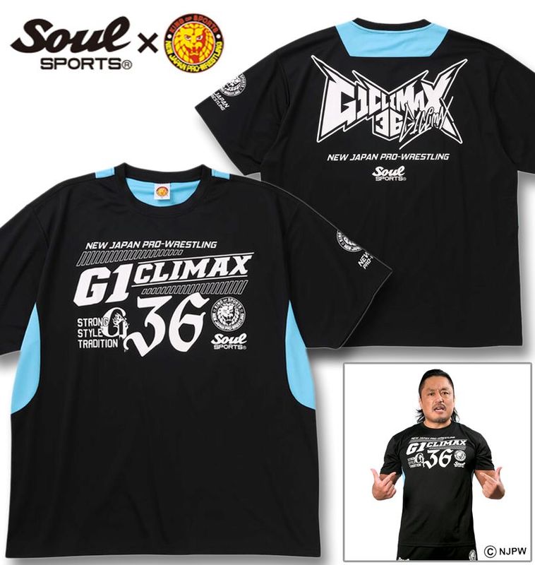 �礭�������� SOUL SPORTS�߿����ܥץ��쥹 G1 CLIMAX36��� Ⱦµ T����� �֥�å� 3L 4L 5L 6L 8L ����̵��
