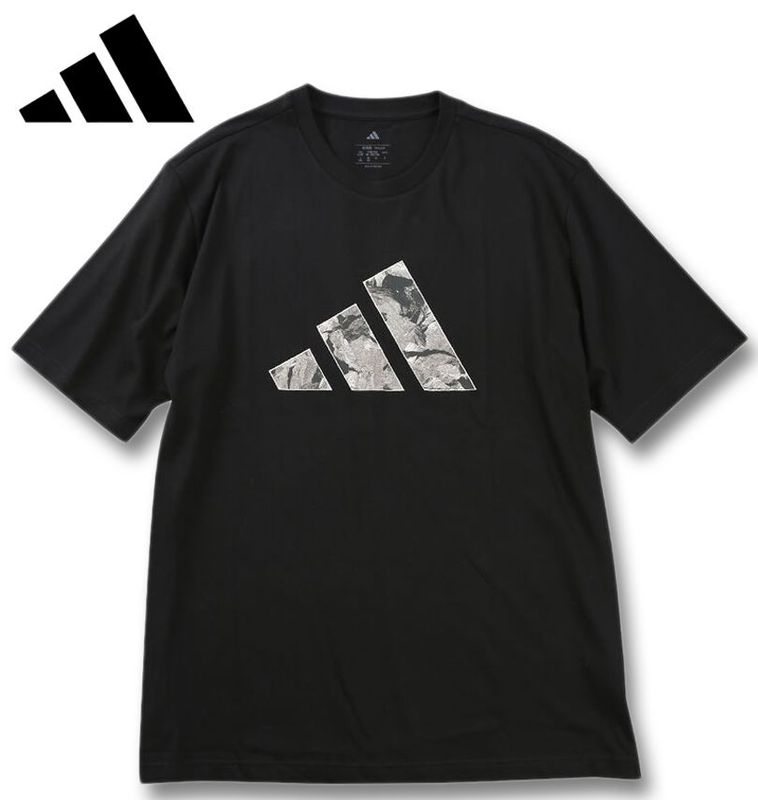 �礭�������� adidas ���ǥ����� PHOTRK 3B Ⱦµ T����� �֥�å� 4XL 5XL