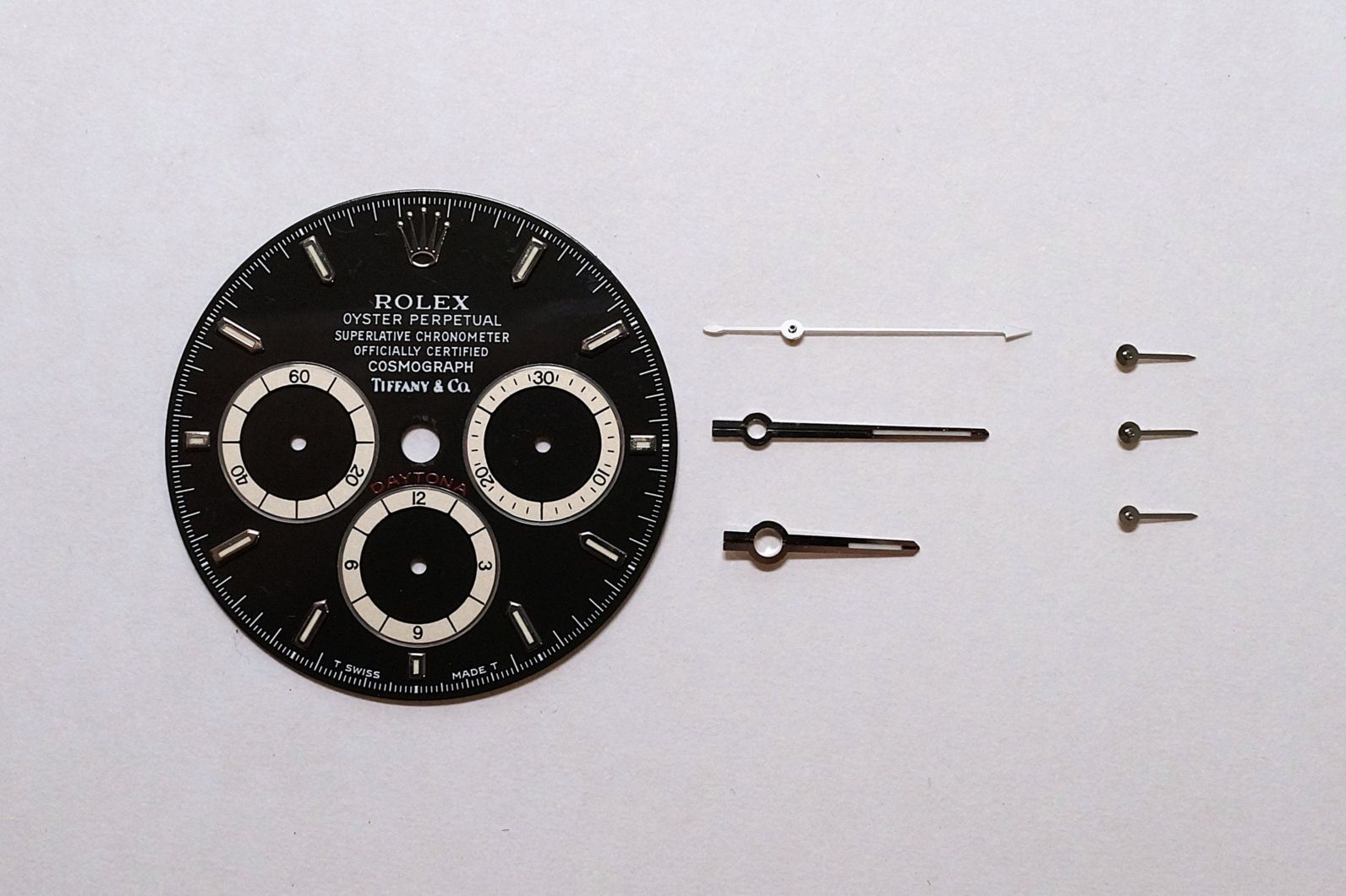ROLEX 16520 DIAL＋長短針クロノ針、スモセコ3針付き