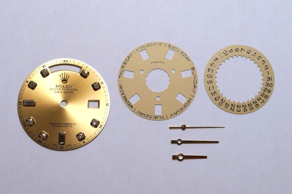 ROLEX DAYDATE 5桁用 DIAL＋3針＋カレンダー