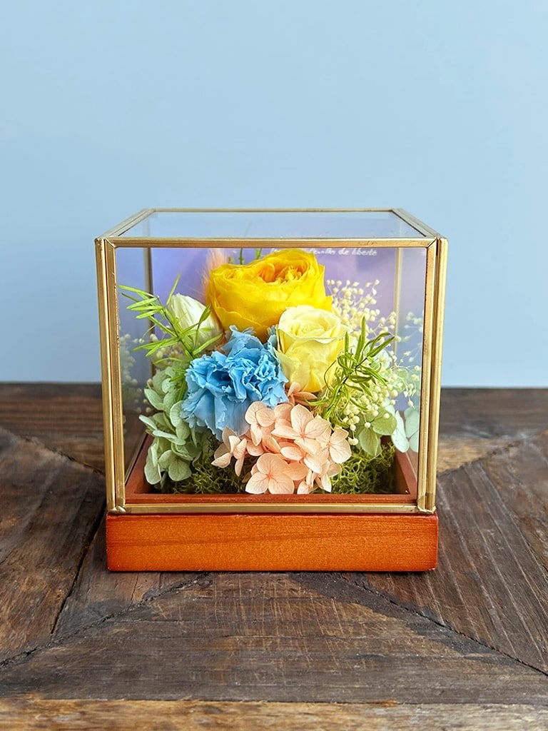 【エクスプレス便対象】Petit Jardin mini [シトロン]｜プリザーブドフラワー