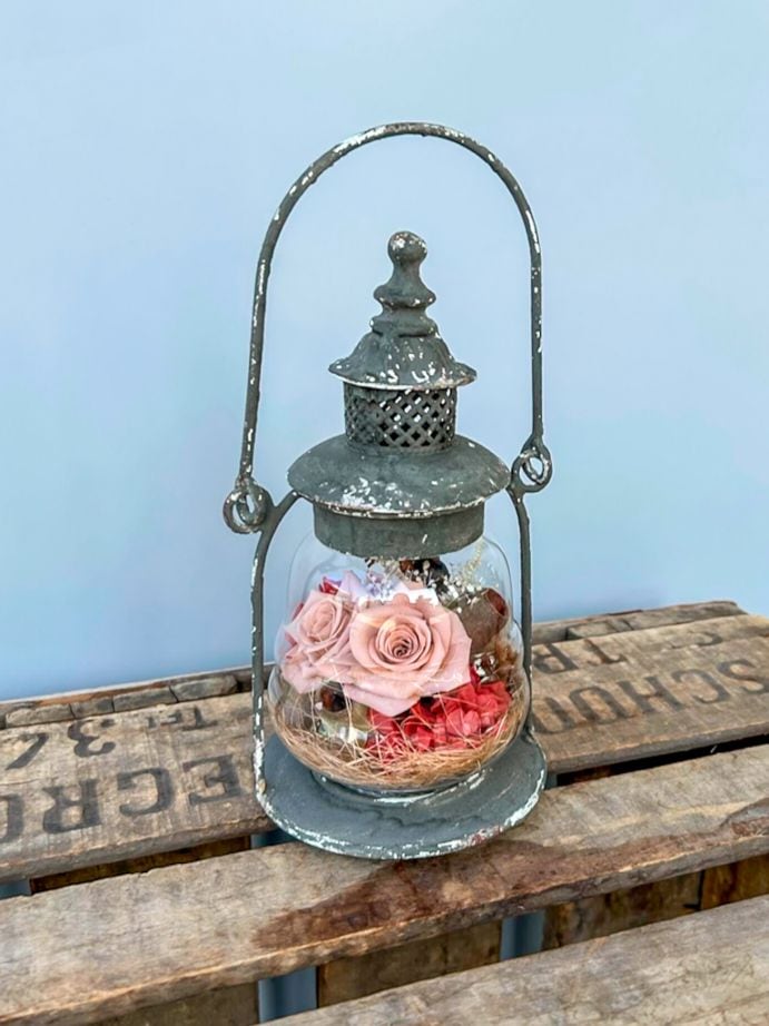 【一点もの】プリザーブドフラワー｜ランタン