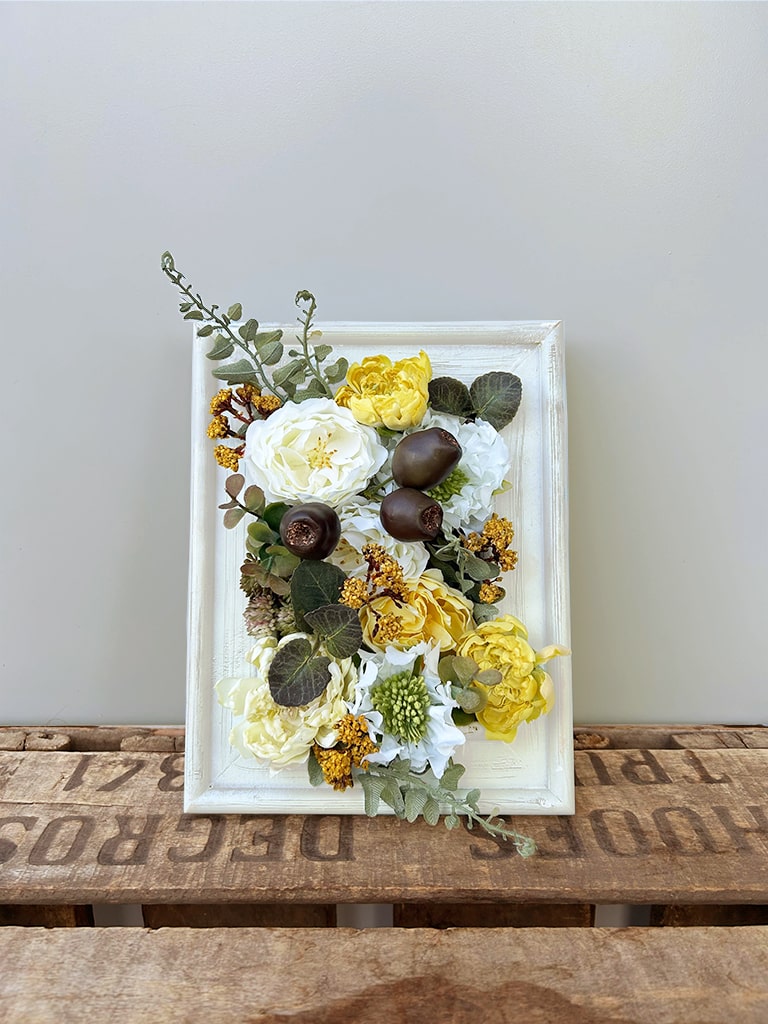 【一点もの】フラワーフレーム｜イエロー