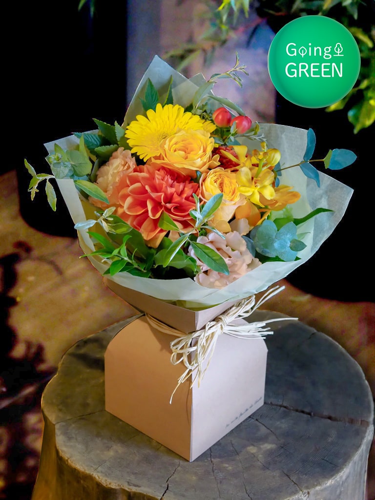 【花瓶のいらないブーケBOX】Bouquet Debout - ブーケ ドゥブー | シトロン