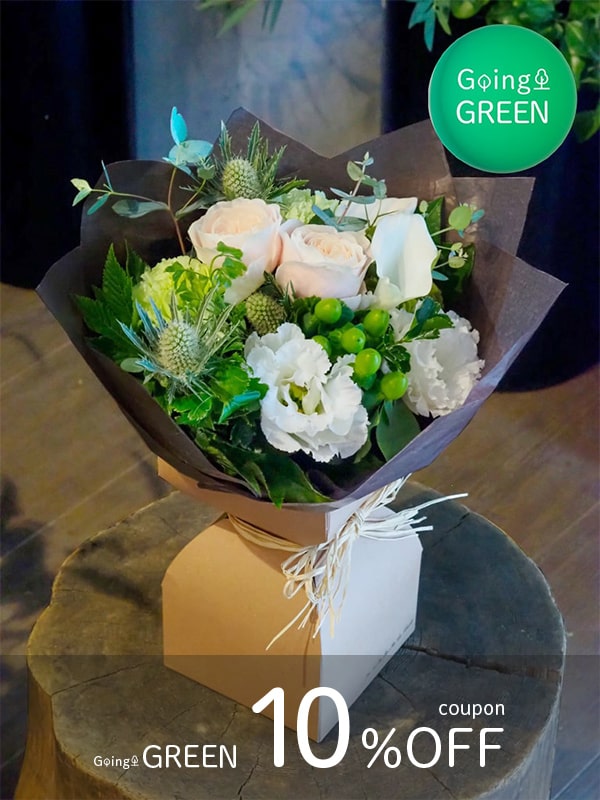 【花瓶のいらないブーケBOX】Bouquet Debout - ブーケ ドゥブー | ブラン