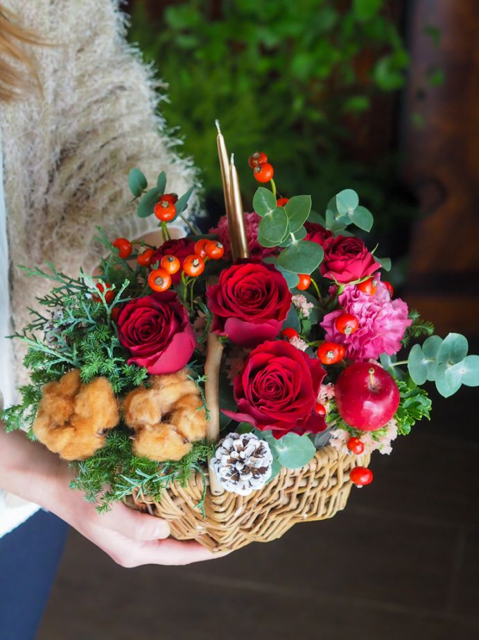 季節のパニエアレンジメント -Winter Ver.-