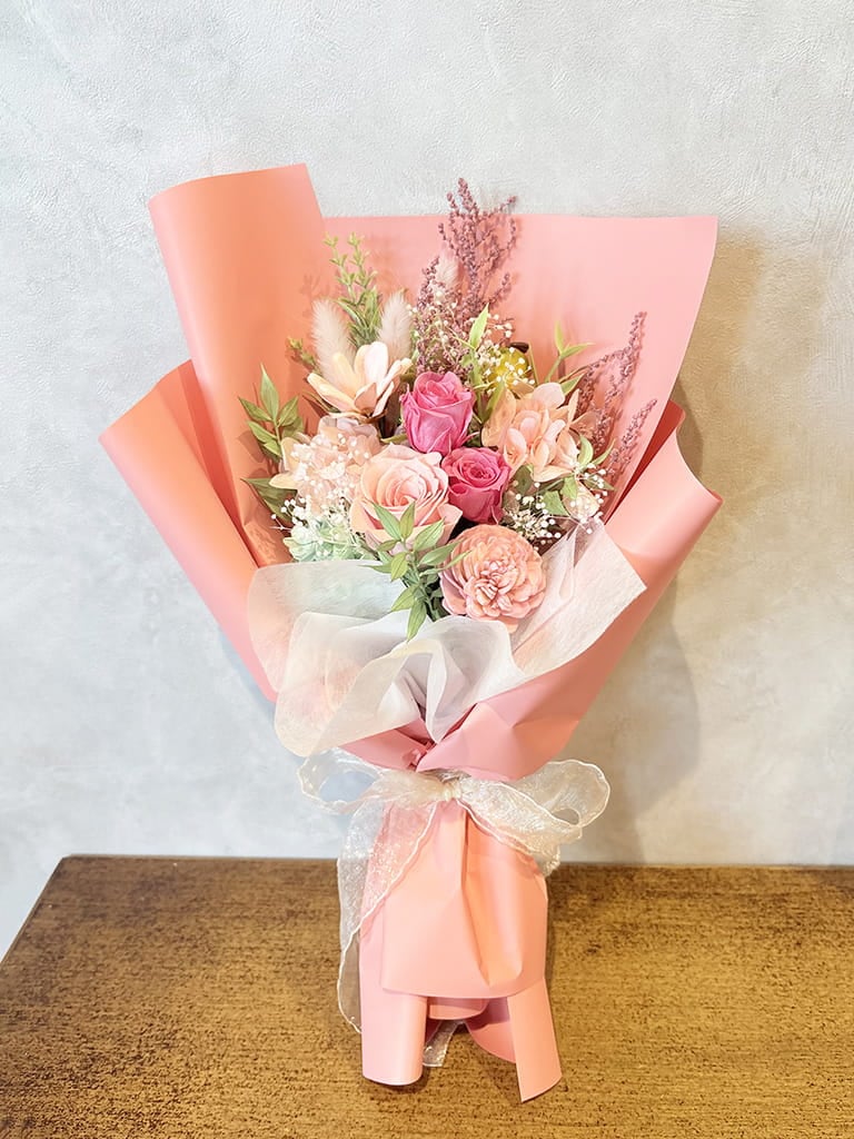 【大阪店オリジナル】プリザーブドフラワーブーケ（フランボワーズ）｜送料込み*