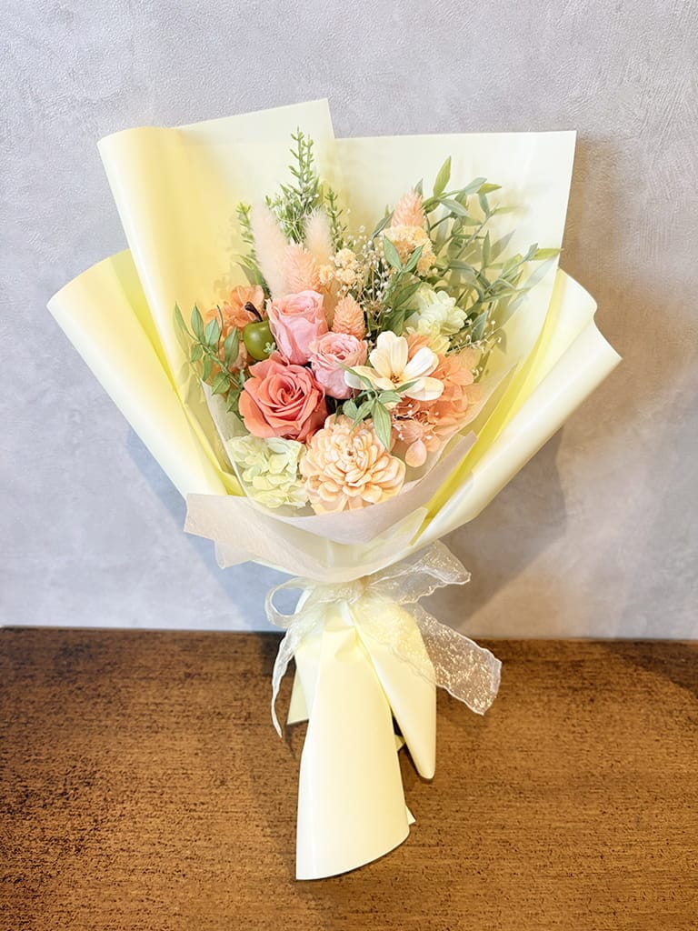 【大阪店オリジナル】プリザーブドフラワーブーケ（パステル）｜送料込み*
