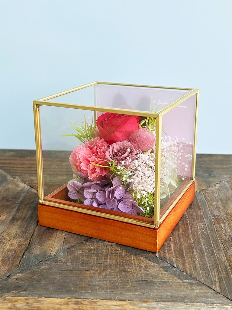 【エクスプレス便対象】Petit Jardin mini [ルージュ]｜プリザーブドフラワー