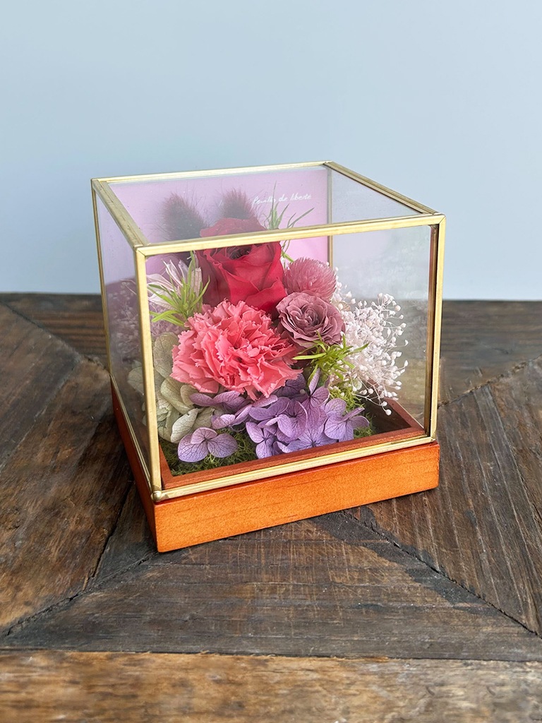 【エクスプレス便対象】Petit Jardin mini [ルージュ]｜プリザーブドフラワー