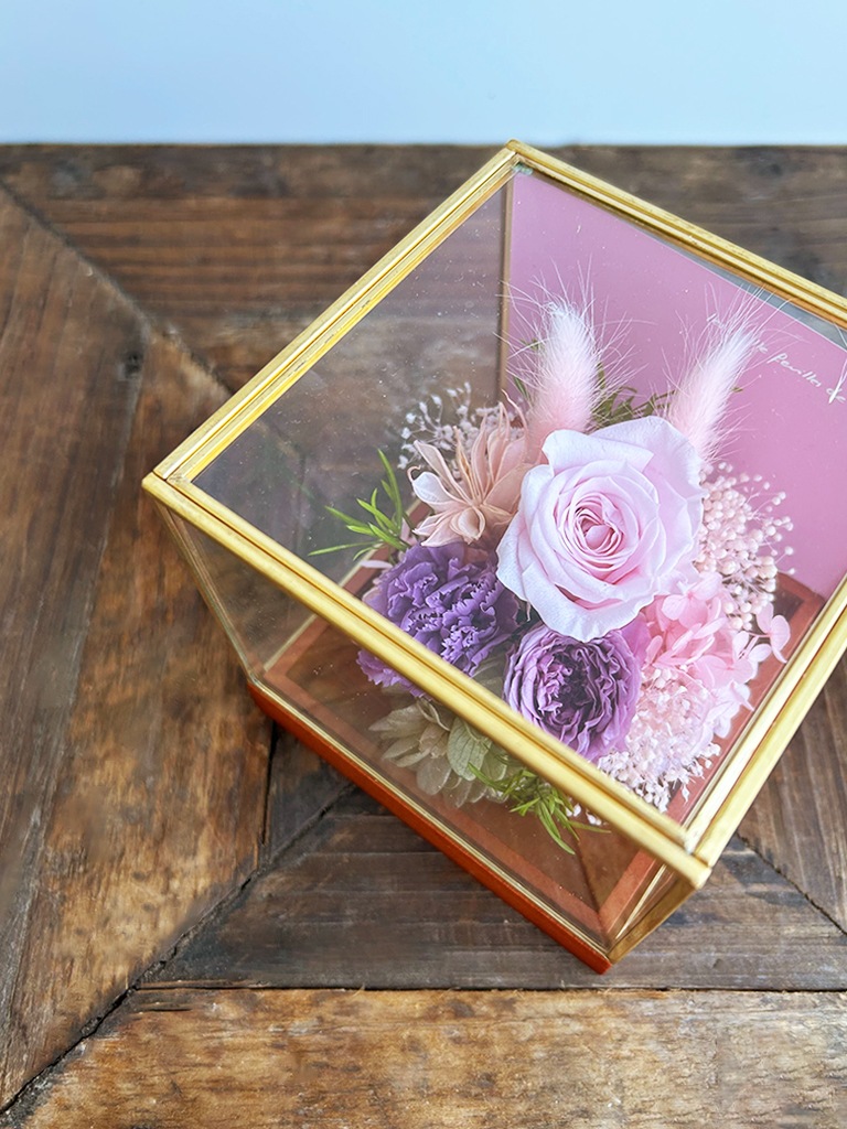 【エクスプレス便対象】Petit Jardin mini [フランボワーズ]｜プリザーブドフラワー