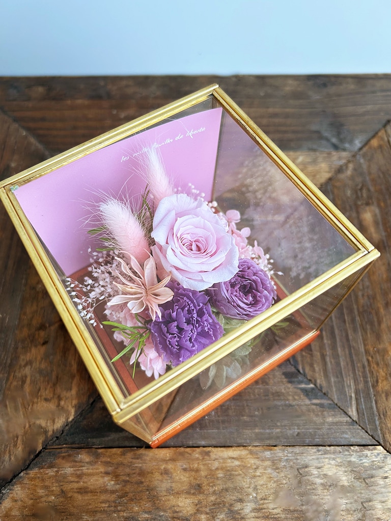 【エクスプレス便対象】Petit Jardin mini [フランボワーズ]｜プリザーブドフラワー