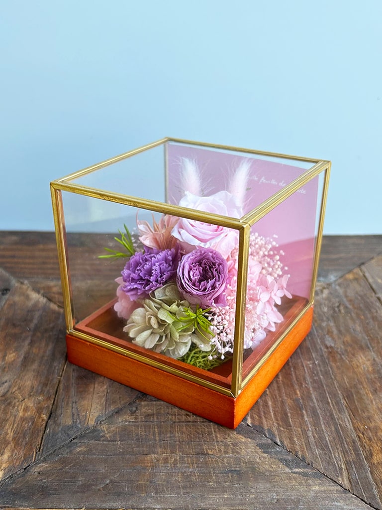 【エクスプレス便対象】Petit Jardin mini [フランボワーズ]｜プリザーブドフラワー