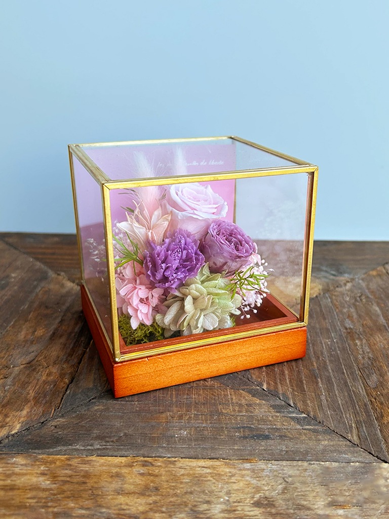 【エクスプレス便対象】Petit Jardin mini [フランボワーズ]｜プリザーブドフラワー