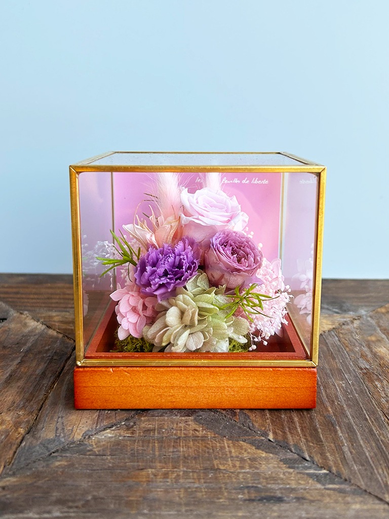 【エクスプレス便対象】Petit Jardin mini [フランボワーズ]｜プリザーブドフラワー