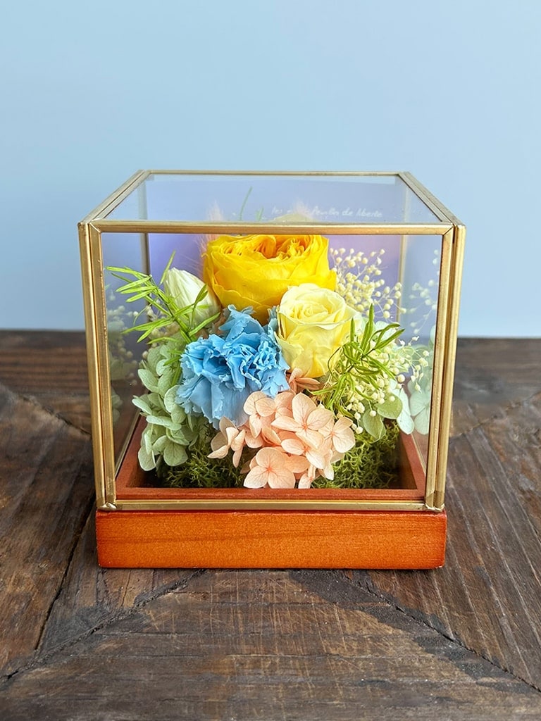 【エクスプレス便対象】Petit Jardin mini [シトロン]｜プリザーブドフラワー