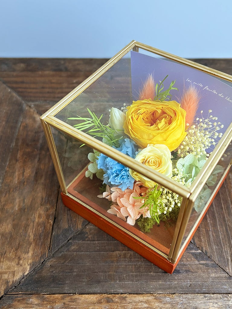 【エクスプレス便対象】Petit Jardin mini [シトロン]｜プリザーブドフラワー