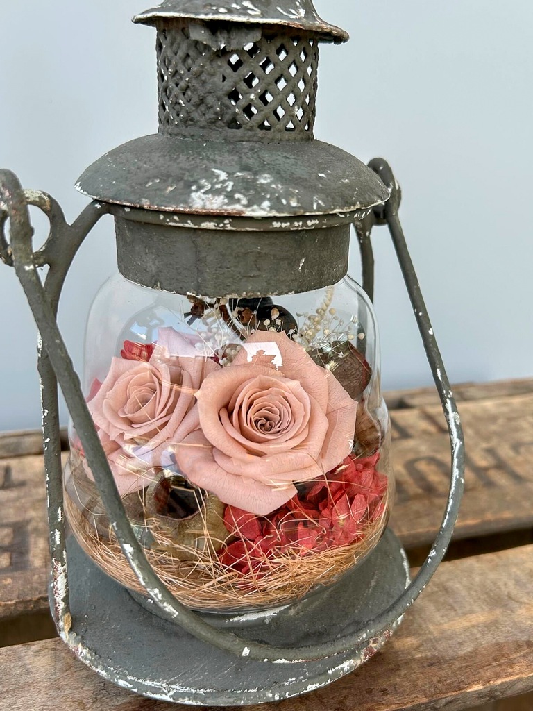 【一点もの】プリザーブドフラワー|ランタン