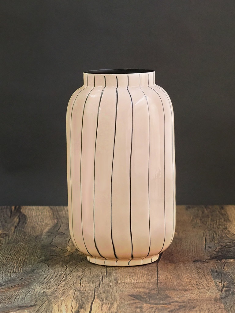 WAIBEL collection フラワーベース -花瓶-｜ロゼ×ストライプ｜数量限定