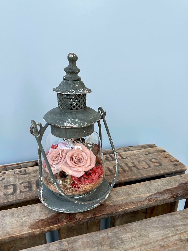 【一点もの| 店頭受取 | 大崎店限定 】プリザーブドフラワー｜ランタン