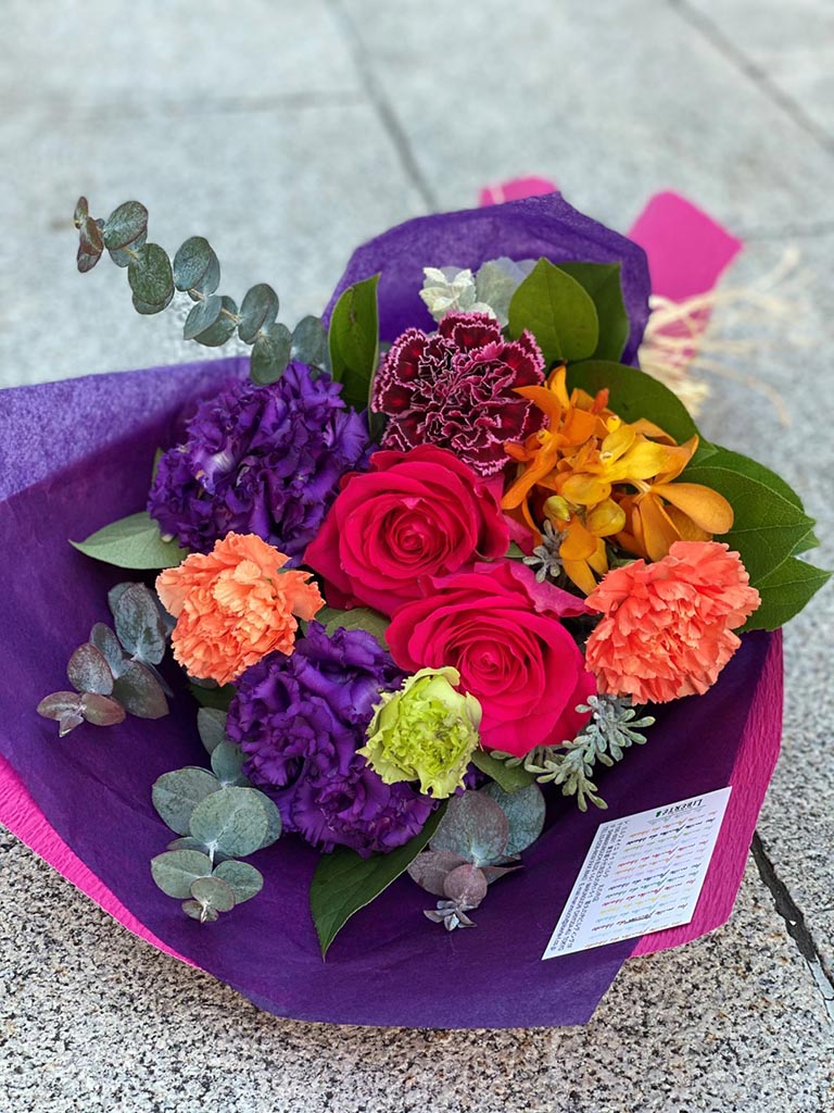 丸の内店オリジナル商品 店頭受取 ベリル ワンサイドブーケ 店頭受取 レミルフォイユドゥリベルテ 花 ギフト 通販