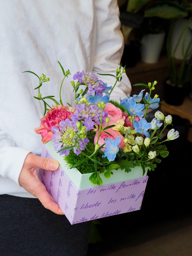 季節のBOXアレンジメント -Spring Ver.-