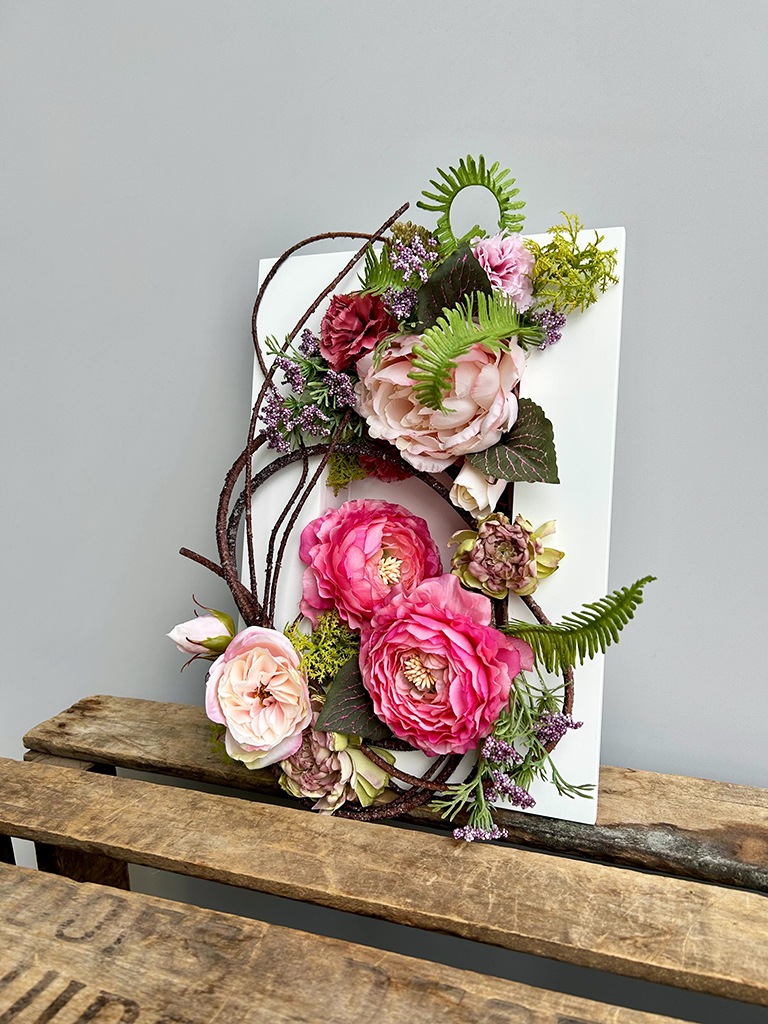 【一点もの】フラワーフレーム｜ピンク