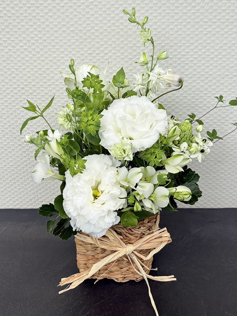 【大阪店オリジナル】ご供花｜Jardin Fleuri  ブラン ｜送料込み*