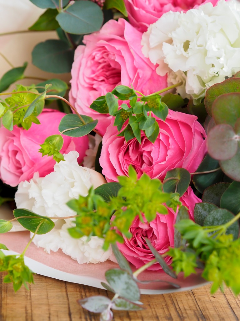 季節のブーケ -Pink Roses-