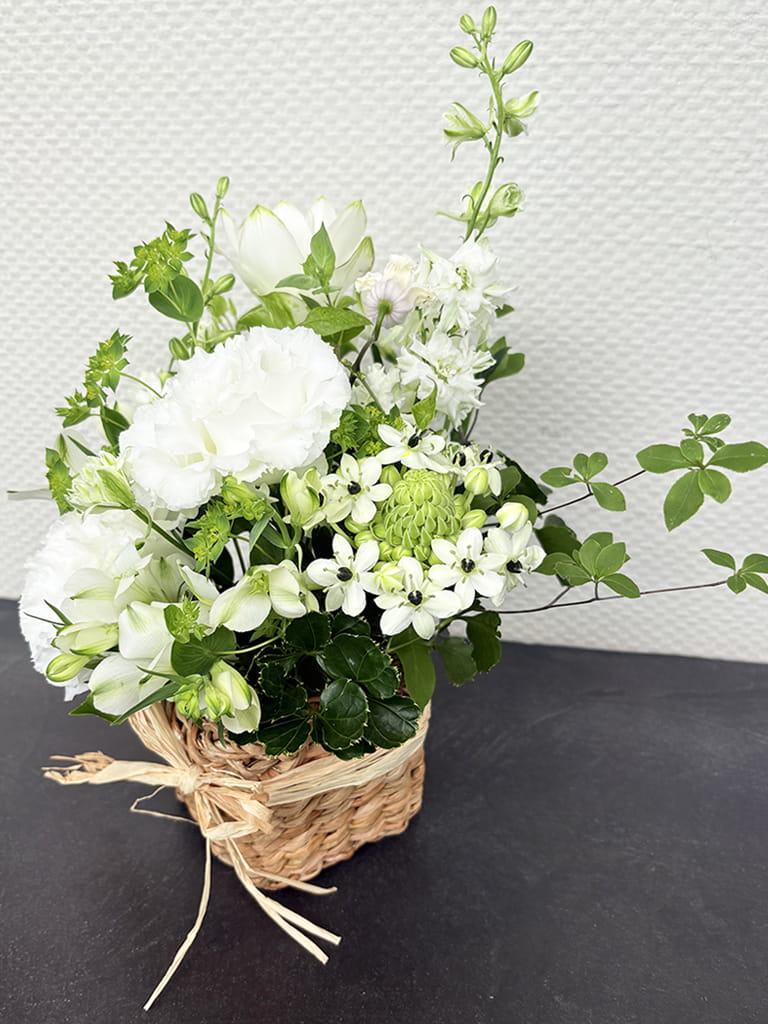 【大阪店限定｜店頭受取】ご供花｜Jardin Fleuri ブラン