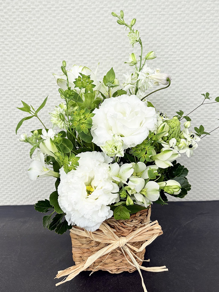 【大阪店限定｜店頭受取】ご供花｜Jardin Fleuri ブラン