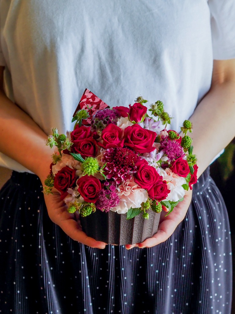 【大崎店限定｜店頭受取】季節のアレンジメント ｜Gateau de framboises -ガトー・ド・フランボワーズ-