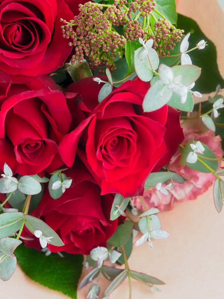 【大崎店限定｜店頭受取】季節のブーケ -Red Roses-