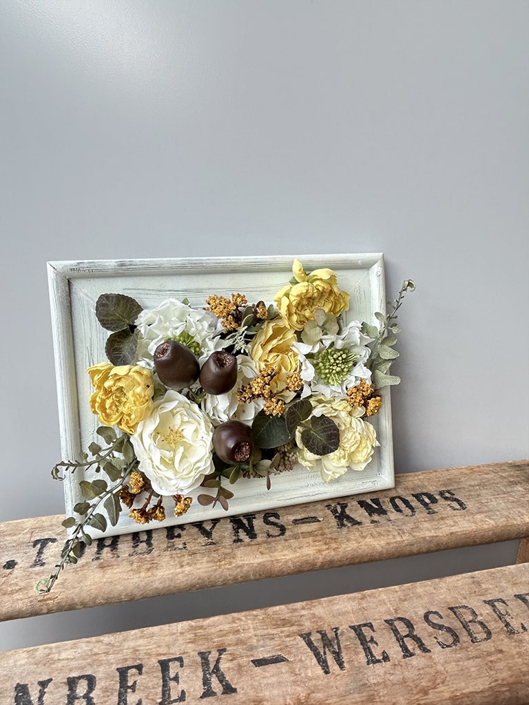 【一点もの】フラワーフレーム|イエロー