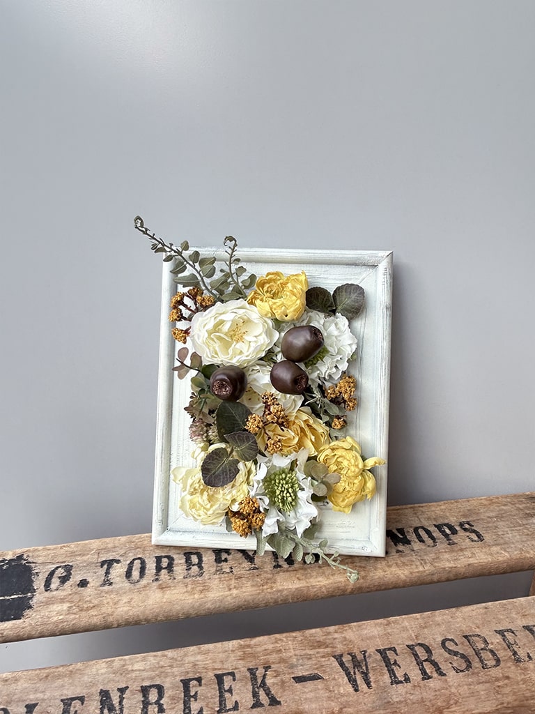 【一点もの】フラワーフレーム|イエロー