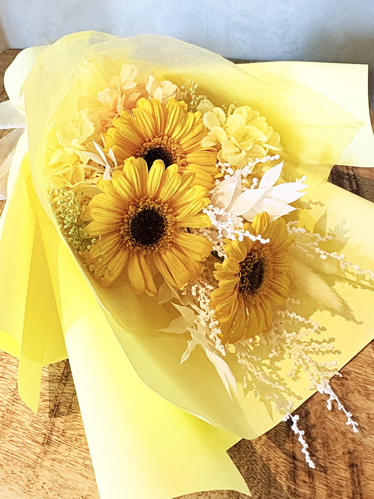 【大阪店オリジナル】プリザーブドフラワーブーケ gerbera -ガーベラ-|送料込み*