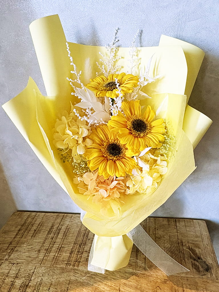 【大阪店オリジナル】プリザーブドフラワーブーケ gerbera -ガーベラ-|送料込み*