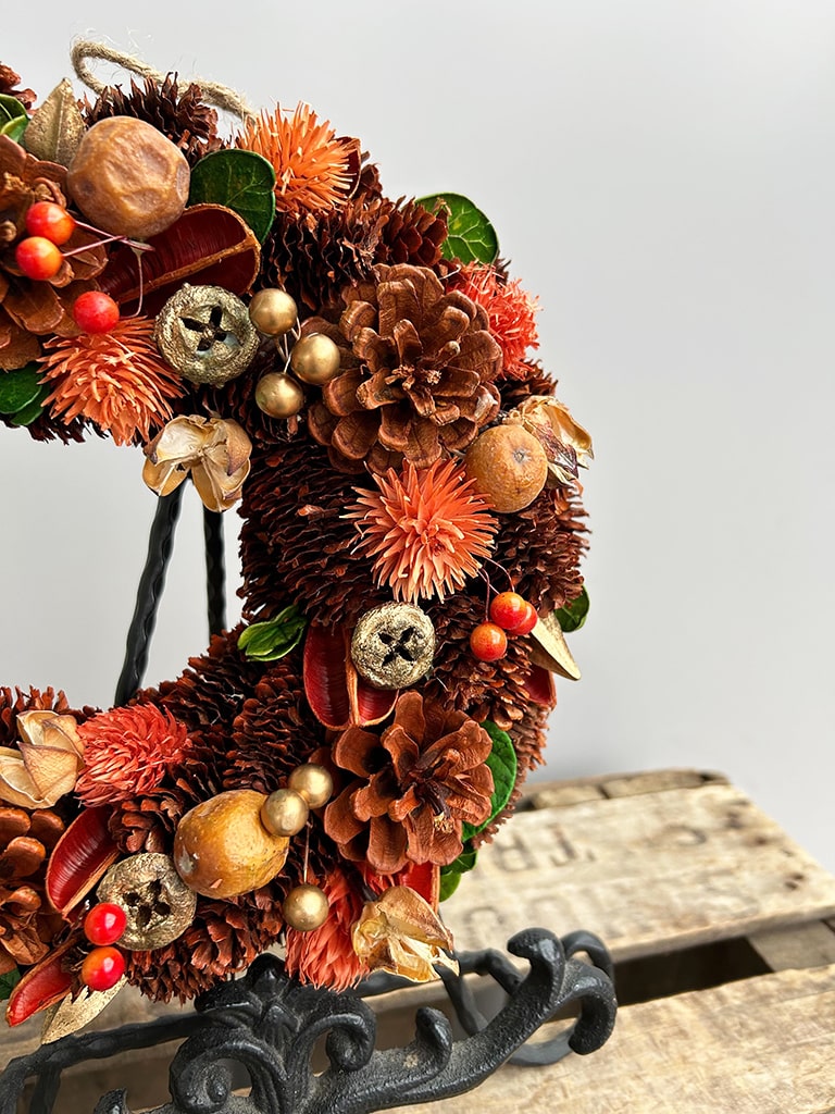 季節のナチュラルリース