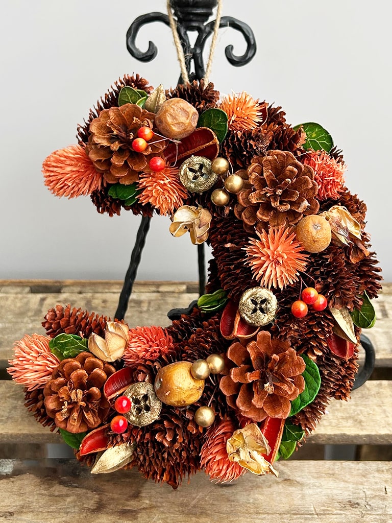 季節のナチュラルリース