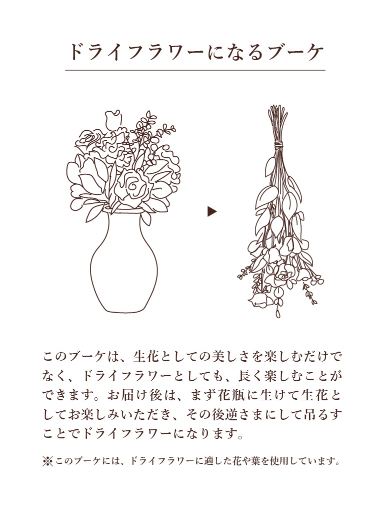 【大崎店限定｜店頭受取】季節のドライになるブーケ | renaître -ルネートル -