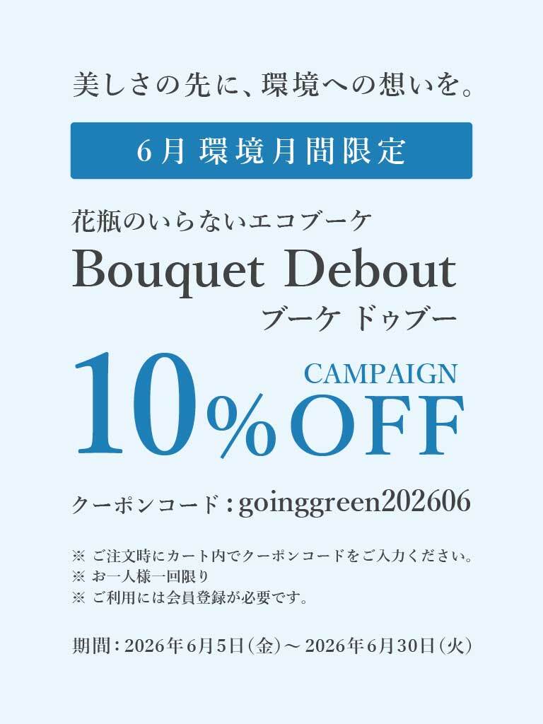【花瓶のいらないブーケBOX】Bouquet Debout - ブーケ ドゥブー | ブラン